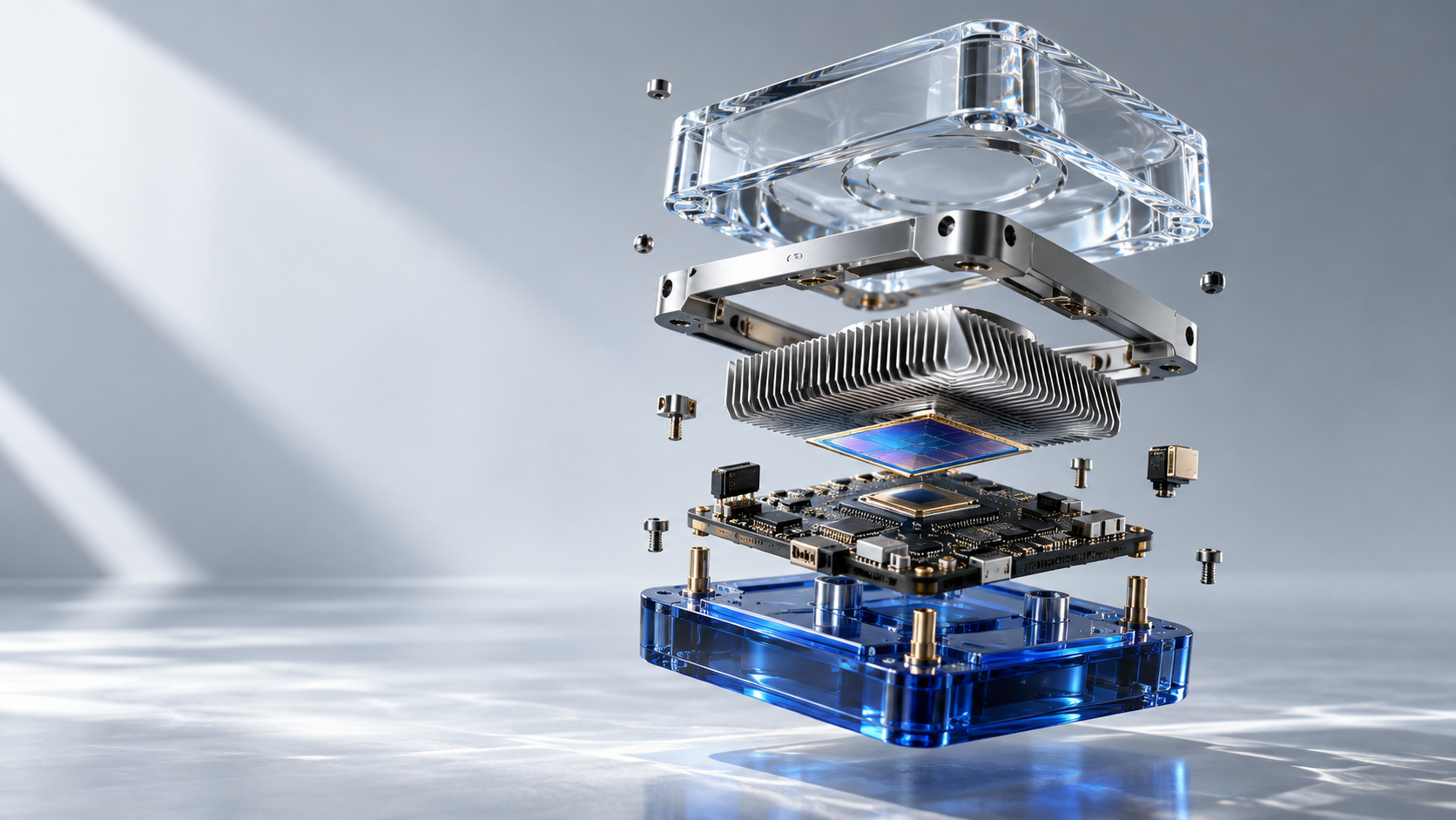 The impossible computer concept artwork